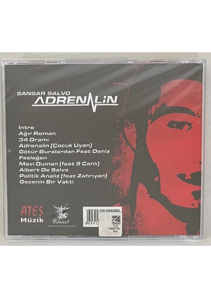 Sansar Salvo Adrenalin CD (Jelatininde Sıfır Orijnal Dönem Baskı Cd) fiyatları
