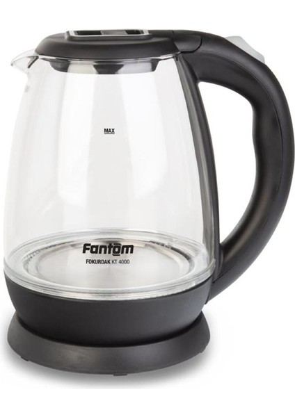 Cam Su Isıtıcısı Kettle, Şık Siyah Tasarım, Hızlı ve Güvenli Kullanım