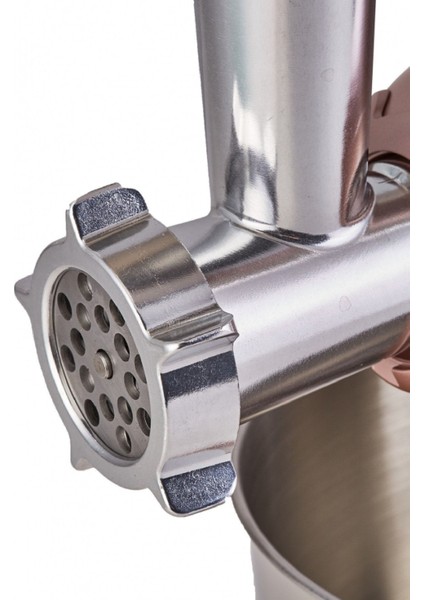 Pembe Multichef Stand Mikser 1900W 5,5l, Kıyma Çekme, Sucuk, Sosis ve Içli Köfte Yapımı