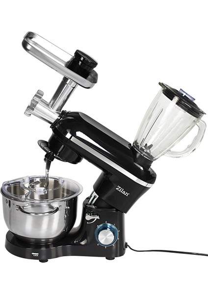 Güçlü ve Çok Fonksiyonlu 5,5l Mikser, Cam Kavanoz, Siyah Renk fiyatları