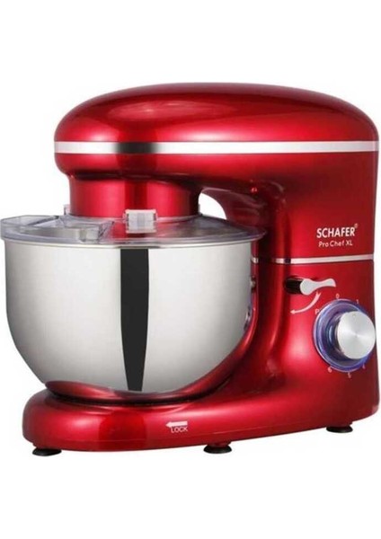 Prochef Xl Stand Şef Mikser Kırmızı, Güçlü ve Şık Tasarımıyla Mutfakta Kolaylık Sağlar
