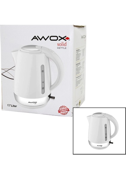 Şeffaf Gizli Rezistanslı Paslanmaz Çelik Kettle 1.7l