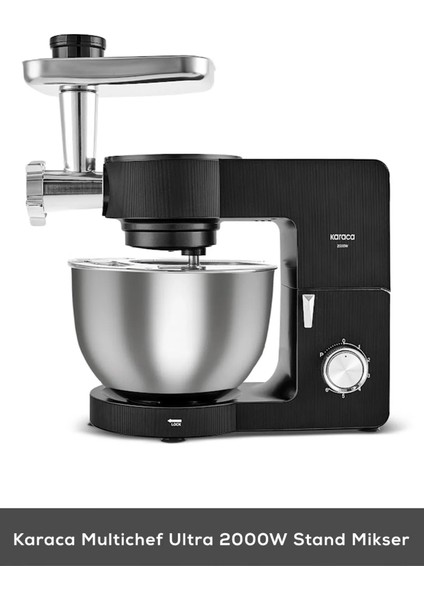 7 Litre Güçlü Stand Mikser, Siyah, Çok Fonksiyonlu, Dayanıklı ve Şık Tasarım modelleri