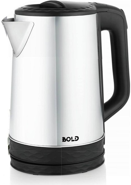 Gri Çelik Su Isıtıcı Kettle B Old, Dayanıklı ve Şık Tasarım