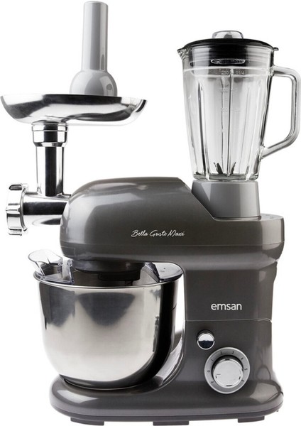 Antrasit Stand Mikser, 1300W, 5l, Güçlü ve Şık Mutfak Şefi modelleri