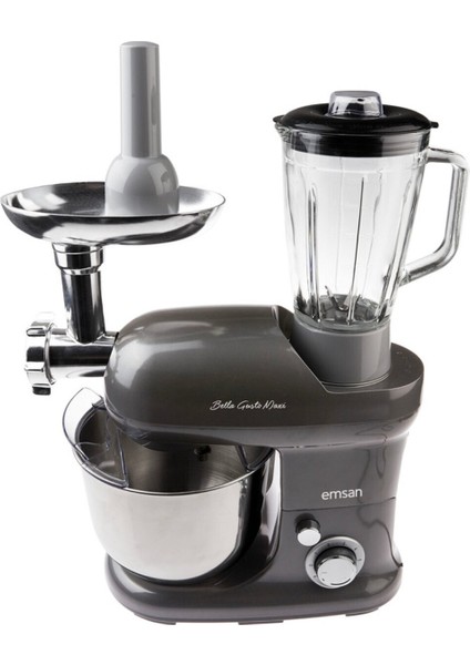 Antrasit Stand Mikser, 1300W, 5l, Güçlü ve Şık Mutfak Şefi indirimleri