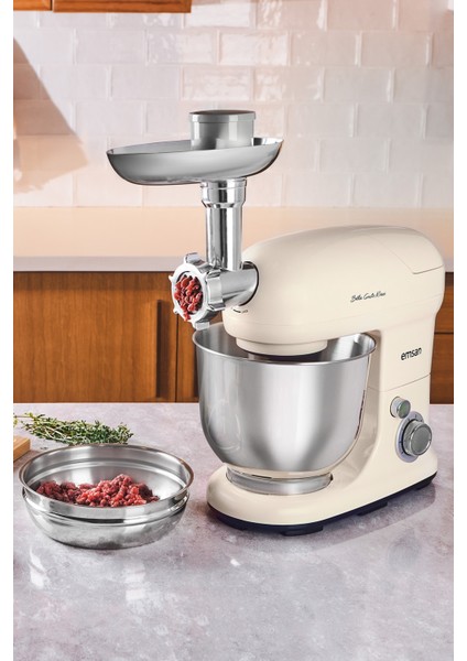 Güçlü 1300W, 5 Lt Maxi Mikser, Mutfak Şefi, Bej Renkli fırsatları