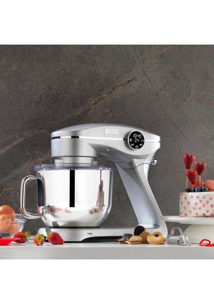 Dijital Döküm Stand Mikser 6 L Gümüş, Güçlü ve Şık Tasarımıyla Mutfağınıza Şıklık Katın modelleri