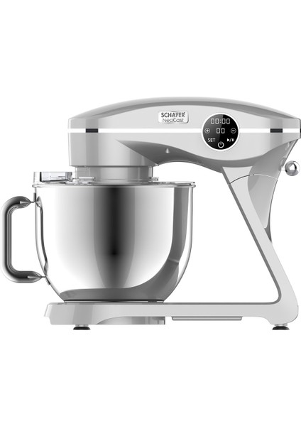 Dijital Döküm Stand Mikser 6 L Gümüş, Güçlü ve Şık Tasarımıyla Mutfağınıza Şıklık Katın indirimleri