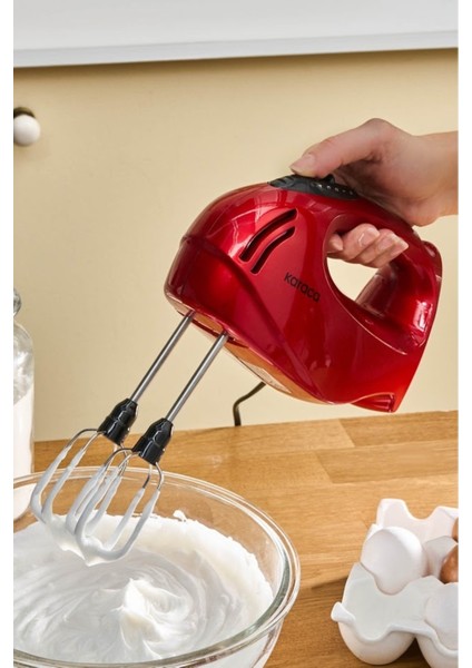 Kırmızı El Mikseri, Pratik ve Şık Tasarım ile Hızlı Çırpma Deneyimi indirimleri