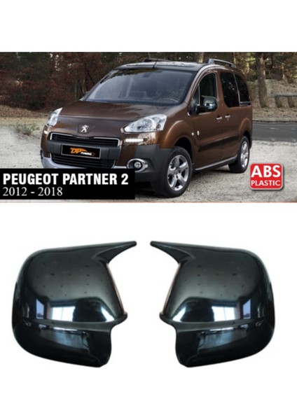 Peugeot Partner 2012 ve Sonrası Batman Yarasa Ayna Kapağı Takım Piano Black