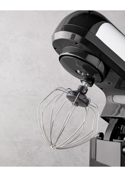 5,5 L Siyah-Krom Hamur Yoğurma Makinesi, Güçlü ve Dayanıklı Performans modelleri