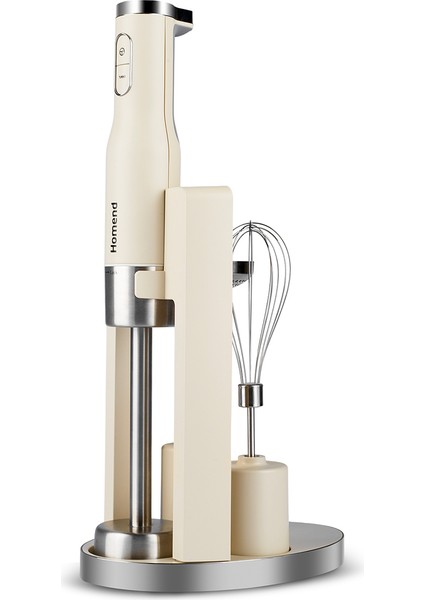 Krem Renk El Blender Seti, Pratik ve Şık Mutfak Araçları