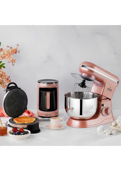 Kırmızı Altın Renkli Profesyonel Stand Mikser, Mutfakta Şıklık ve Performans Sağlar fiyatları