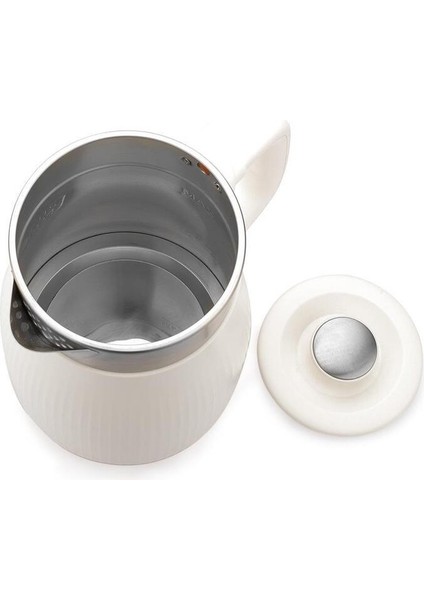 Paslanmaz Çelik El Yakmayan Krem Renk Su Isıtıcı Kettle indirimleri