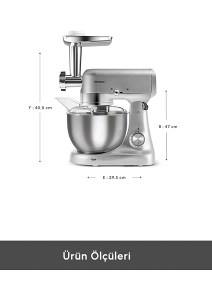 5l Döküm Hamur Yoğurma Makinesi, Çok Amaçlı ve Dayanıklı, Ideal Lezzetler Için fiyatları