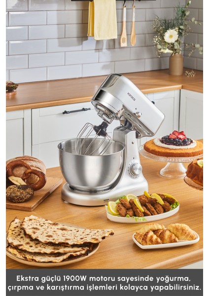 5l Döküm Hamur Yoğurma Makinesi, Çok Amaçlı ve Dayanıklı, Ideal Lezzetler Için modelleri