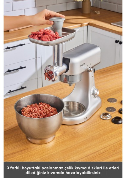 5l Döküm Hamur Yoğurma Makinesi, Çok Amaçlı ve Dayanıklı, Ideal Lezzetler Için fırsatları