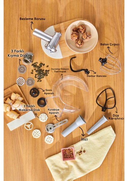 5l Döküm Hamur Yoğurma Makinesi, Çok Amaçlı ve Dayanıklı, Ideal Lezzetler Için