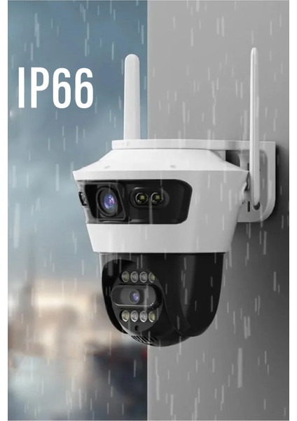 4mp Çift Lensli Akıllı Ip Kamera 4K Ultra Hd 2.4ghz IP66 Dış Mekan Güvenlik Kamerası fırsatları