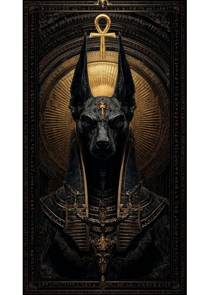 Anubis V1 Ev Duvar Salon Güzellik Salonu Ofis Dükkan Dekarasyon Kanvas Tablo fiyatları