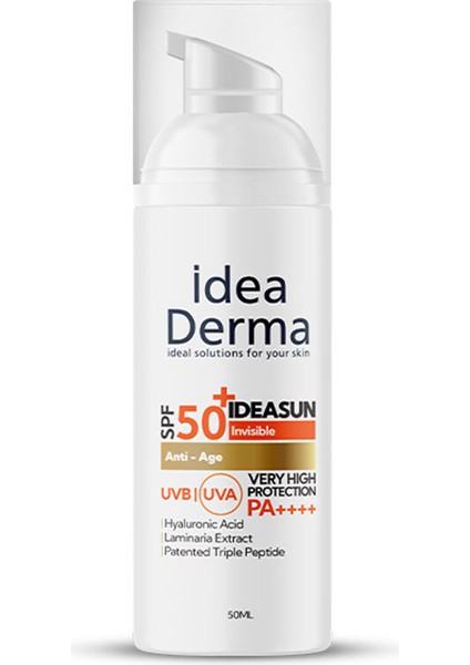 Idea Derma Ideasun Anti Age SPF50+ Yaşlanma Karşıtı Güneş Kremi 50 ml