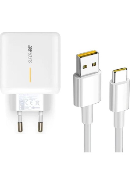 Oppo Supervooc 2.0 Type-C 65W Şarj Seti