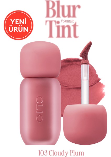 Blur Efekti Veren, Kadife Bitişli, Dolgunlaştırıcı Tint Clıo Volumate Blur Tint 103 Cloudy Plum