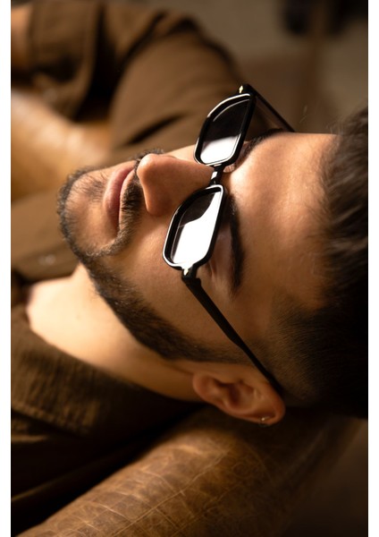 Venice Siyah Unisex Dikdörtgen Güneş Gözlüğü APSI002801--50 Ekartman indirimleri