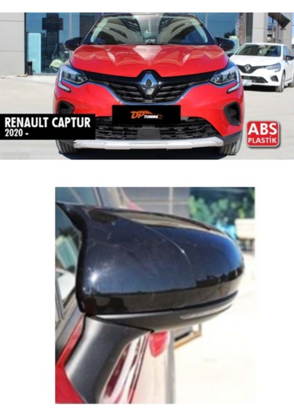 Renault Captur 2020 ve Sonrası Batman Yarasa Ayna Kapağı Takım Piano Black