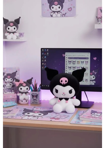 Sanrio Lisanslı Oturan Peluş Oyuncak (26 Cm) - Kuromi fiyatları