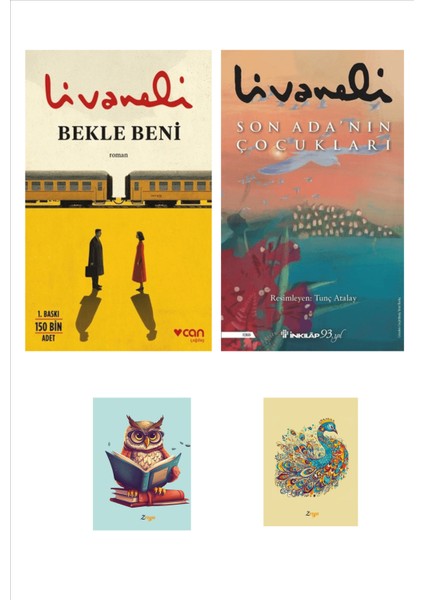 Bekle Beni - Son Adanın Çocukları Roman Seti - Zülfü Livaneli - Can Yayınları (2 Not Defterli)