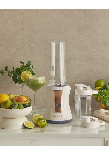 Yüksek Performanslı 3001 Shake Away Smoothie Blender, Şık Beyaz ve Bakır Tasarım fırsatları