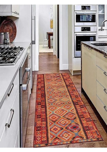 , Makinede Yıkanabilir, Kaymaz Taban, Dijital Baskı, Çok Renkli, Salon Halısı, Oturma Odası Halısı, Mutfak Halısı ve Yolluk