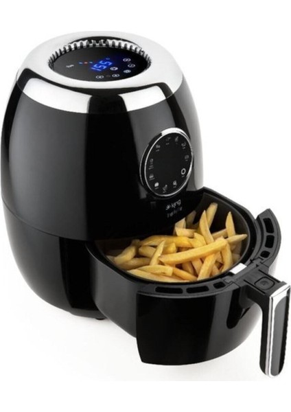 Magıcfry Plus Sıcak Hava Fritözü, Siyah, Sağlıklı ve Pratik Kullanım