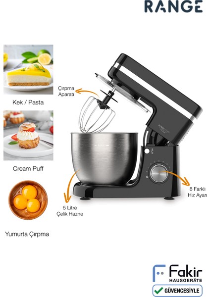 Çok Renkli Stand Mikser ve Hamur Yoğurma Cihazı, Mutfak Şefi Seti fırsatları