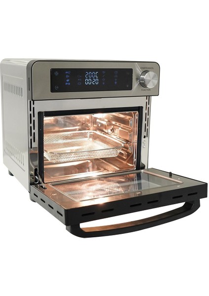 15 Lt Çok Fonksiyonlu Yağsız Fritöz, Sağlıklı ve Hızlı Pişirme Sunar