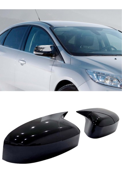 Ford Focus 2 2009-2011 Batman Yarasa Ayna Kapağı Takım Piano Black fiyatları