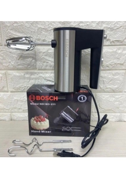 Pratik ve Şık Metalik Mutfak El Mikseri, Kolay Kullanım ve Hafif Tasarım