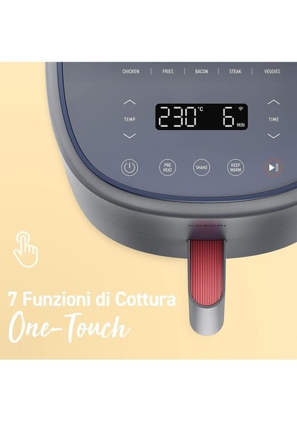 Gri Renkli Hafif Sıcak Hava Fritözü, Sağlıklı ve Pratik Kullanım fiyatları