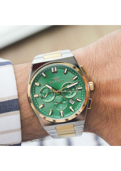 FM43027D6 Çelik Kordonlu Erkek Kol Saati