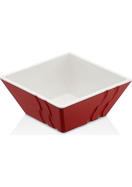 23014.CWR - Bicolor Luxor 3'lü Krem Beyaz Kase Seti 13,8X13,8 Cm, Thermoset Melamin