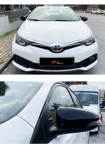 Toyota Corolla 2013-2018 Batman Yarasa Ayna Kapağı Takım Piano Black