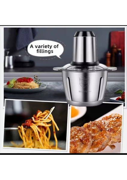 Gri 5l Çok Fonksiyonlu Blender ve Kıyma Robotu, 5 Bıçaklı, Çok Hızlı, Pratik Kullanım modelleri