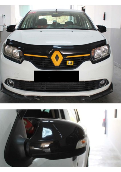 Renault Symbol 2013 ve Sonrası Batman Yarasa Ayna Kapağı Takım Piano Black