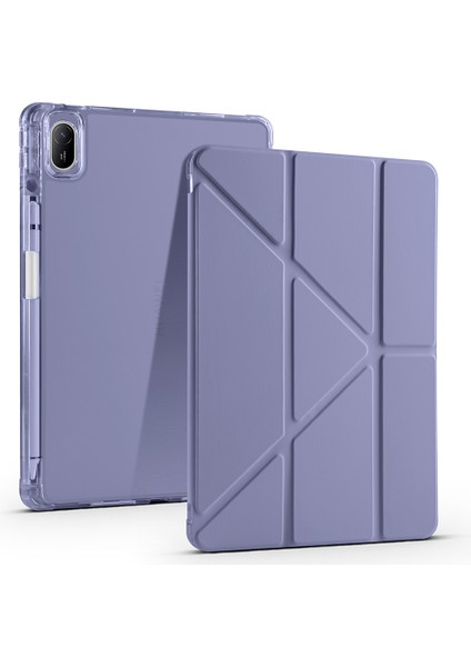 Matepad Se 11 ile Uyumlu Kalem Bölmeli Tri-Folding Premium Tablet Kılıfı – Manyetik Kapanma, Stand Özellikli, Darbeye Dayanıklı Kapak