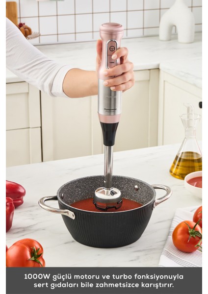 1000W Cam Hazneli Rosegold Blender Seti, Güçlü ve Şık Tasarım