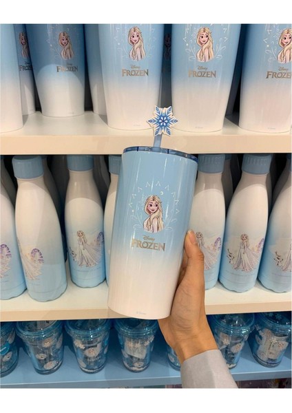 Disney Frozen Lisanslı Pipetli Termos (530ML) modelleri