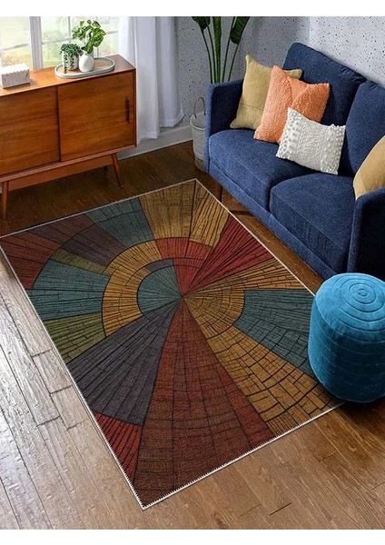 , Makinede Yıkanabilir, Kaymaz Taban, Dijital Baskı, Çok Renkli, Salon Halısı, Oturma Odası Halısı, Mutfak Halısı ve Yolluk