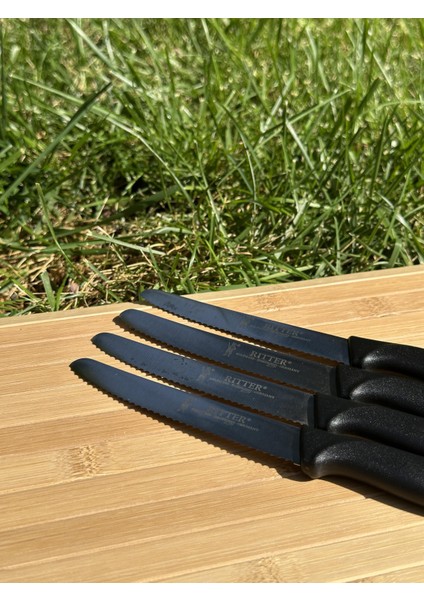 12 Parça Siyah Set 6 Meyve Bıçağı+3 Sebze Bıçağı+3 Ava Bıçak fırsatları